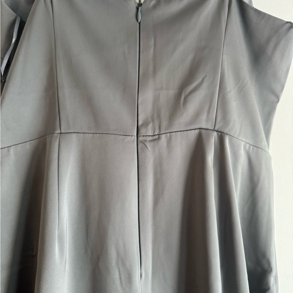 Blue satin bridesmaids dress - Picture 5 of 7